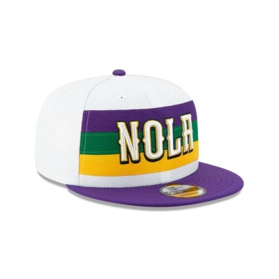 New Orleans Pelicans Gorra | New Era 2019 NBA Authentics City Series 9fifty Snapback Cap Mexico - Blancos